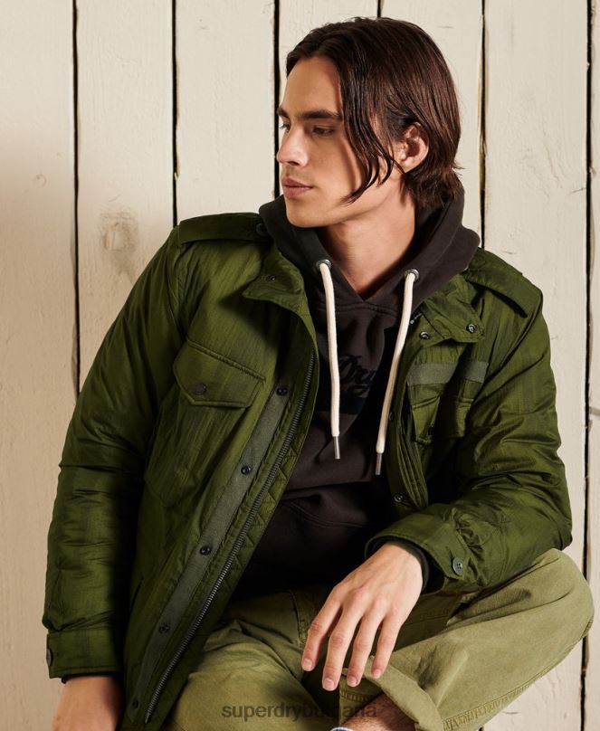 Superdry облекло N00H4495 зелено мъже военно яке м-65