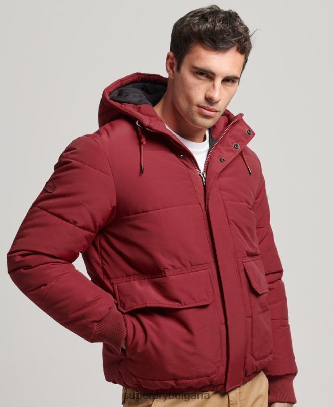 Superdry облекло N00H4496 червен мъже планинско пухено яке