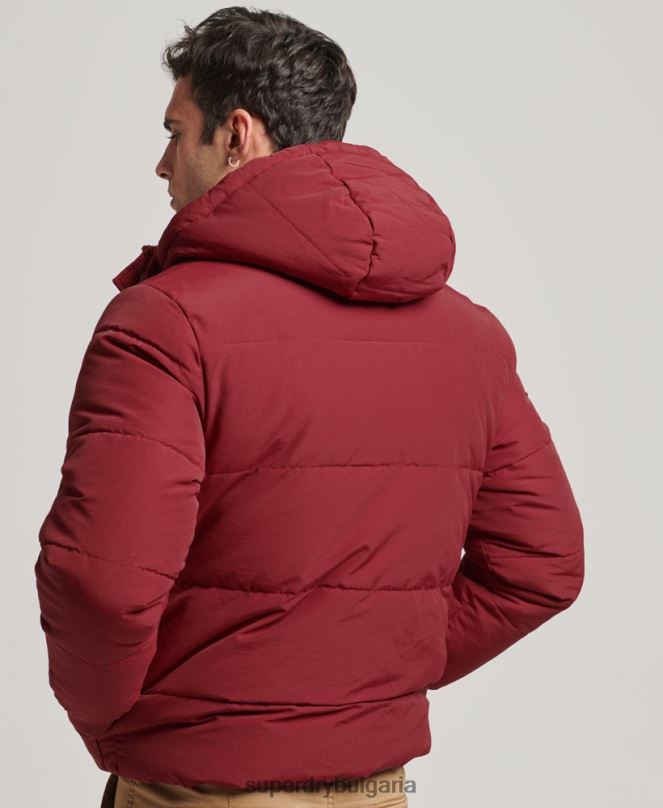 Superdry облекло N00H4496 червен мъже планинско пухено яке