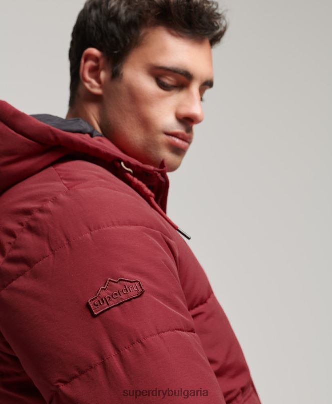 Superdry облекло N00H4496 червен мъже планинско пухено яке