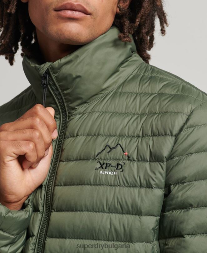 Superdry облекло N00H4504 каки мъже tech core пухено яке