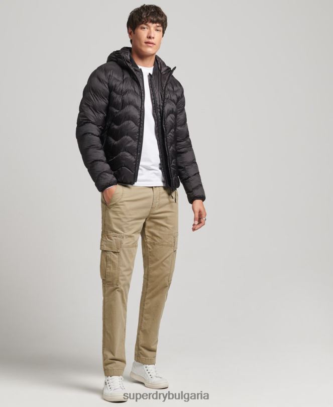 Superdry облекло N00H4506 тъмно сив мъже среднослойно яке с качулка