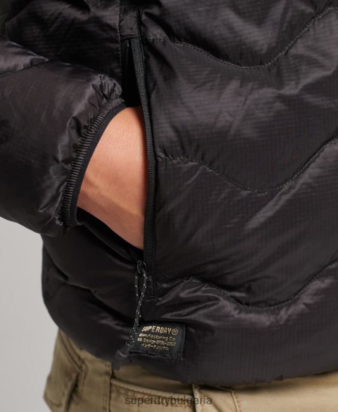 Superdry облекло N00H4506 тъмно сив мъже среднослойно яке с качулка