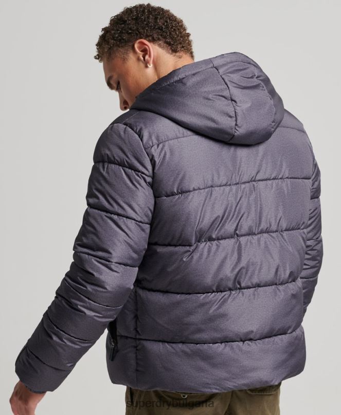 Superdry облекло N00H4508 тъмно сив мъже спортен пуф