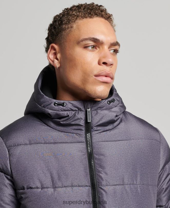 Superdry облекло N00H4508 тъмно сив мъже спортен пуф