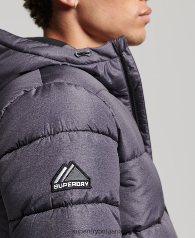 Superdry облекло N00H4508 тъмно сив мъже спортен пуф