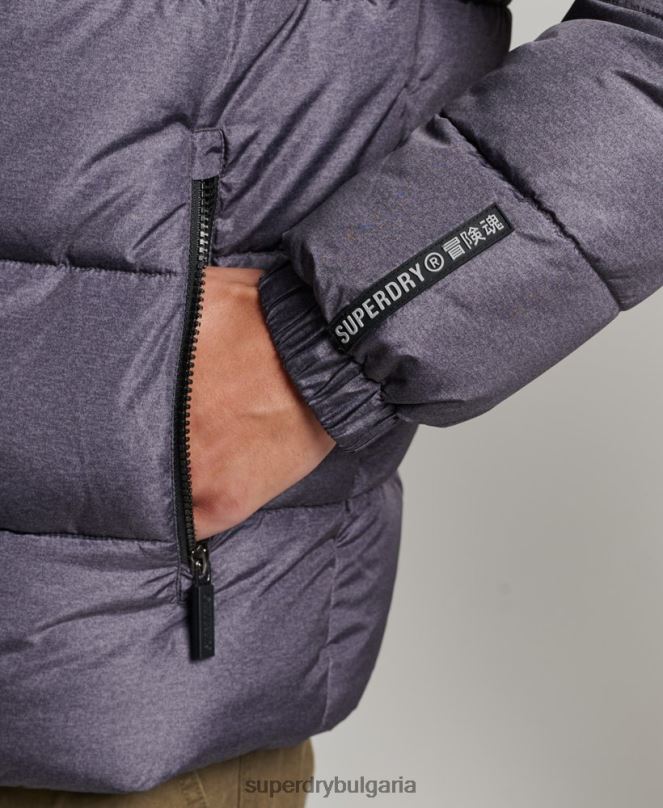 Superdry облекло N00H4508 тъмно сив мъже спортен пуф