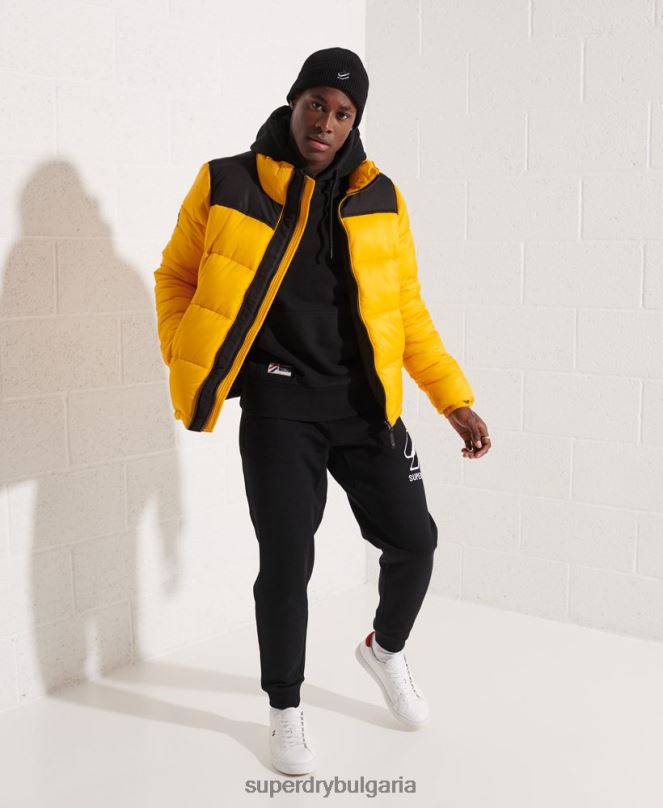 Superdry облекло N00H4510 жълто мъже кодово яке