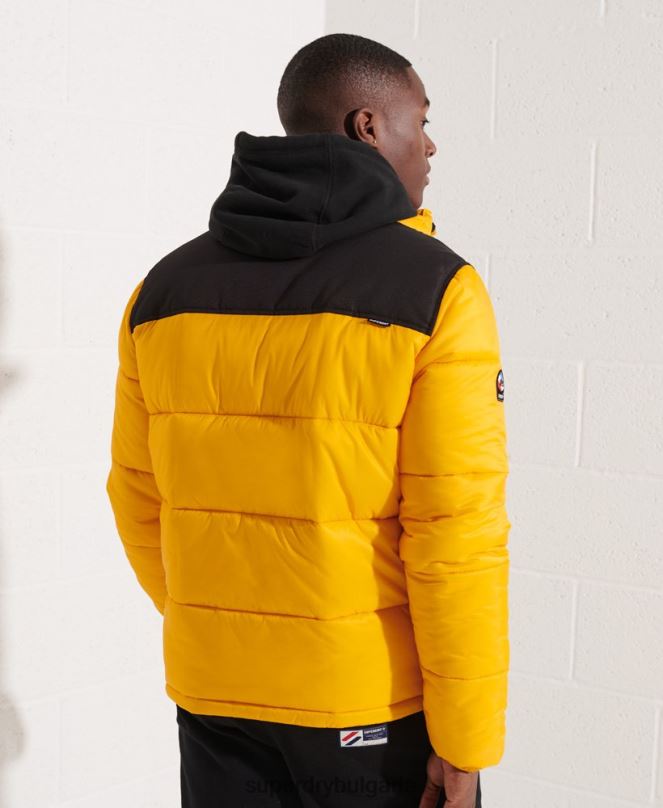 Superdry облекло N00H4510 жълто мъже кодово яке