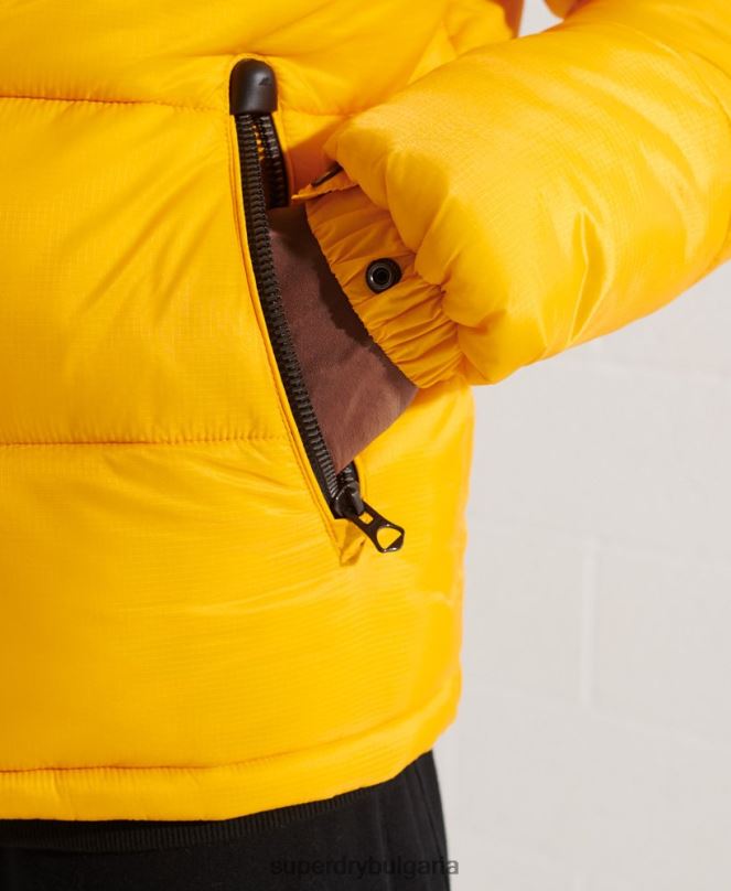 Superdry облекло N00H4510 жълто мъже кодово яке