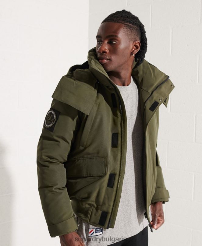 Superdry облекло N00H4518 каки мъже бомбър яке Everest