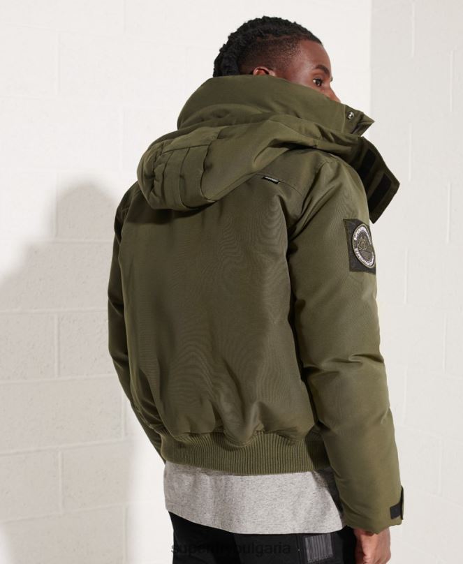 Superdry облекло N00H4518 каки мъже бомбър яке Everest