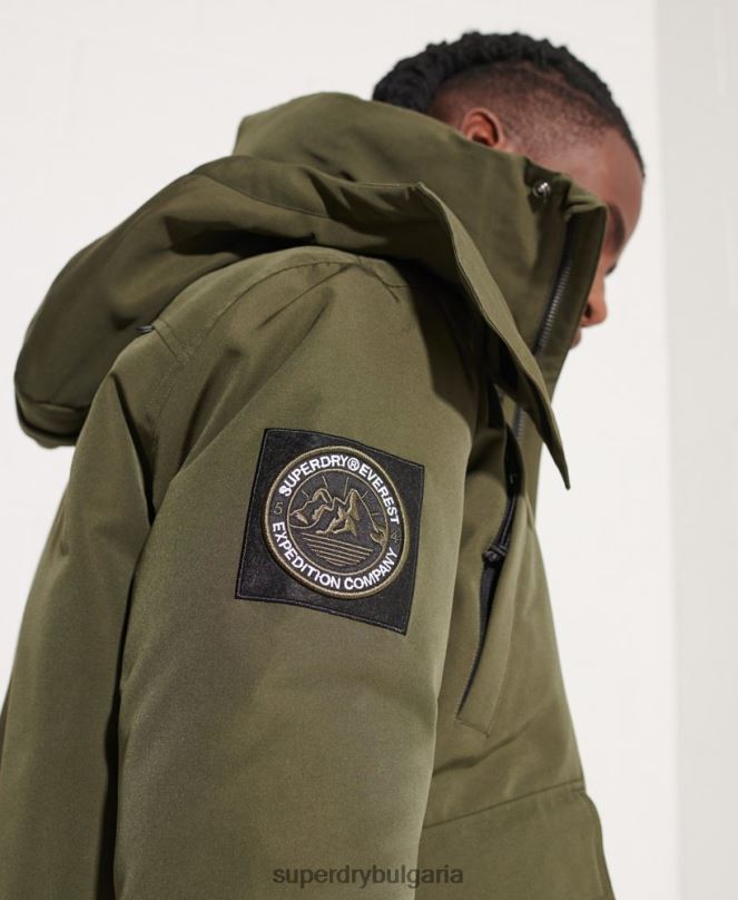 Superdry облекло N00H4518 каки мъже бомбър яке Everest