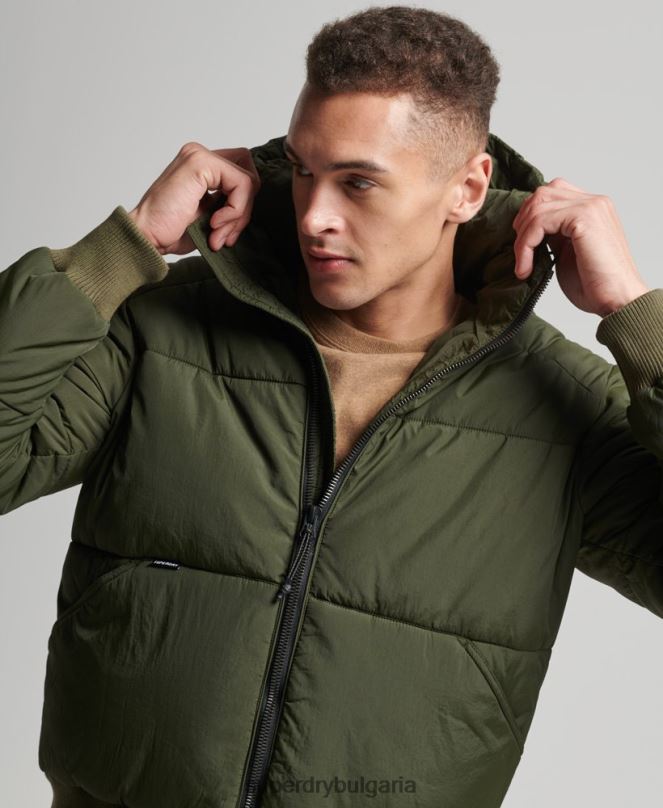 Superdry облекло N00H4521 каки мъже планинско яке за отдих