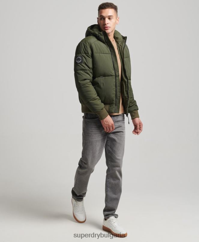 Superdry облекло N00H4521 каки мъже планинско яке за отдих