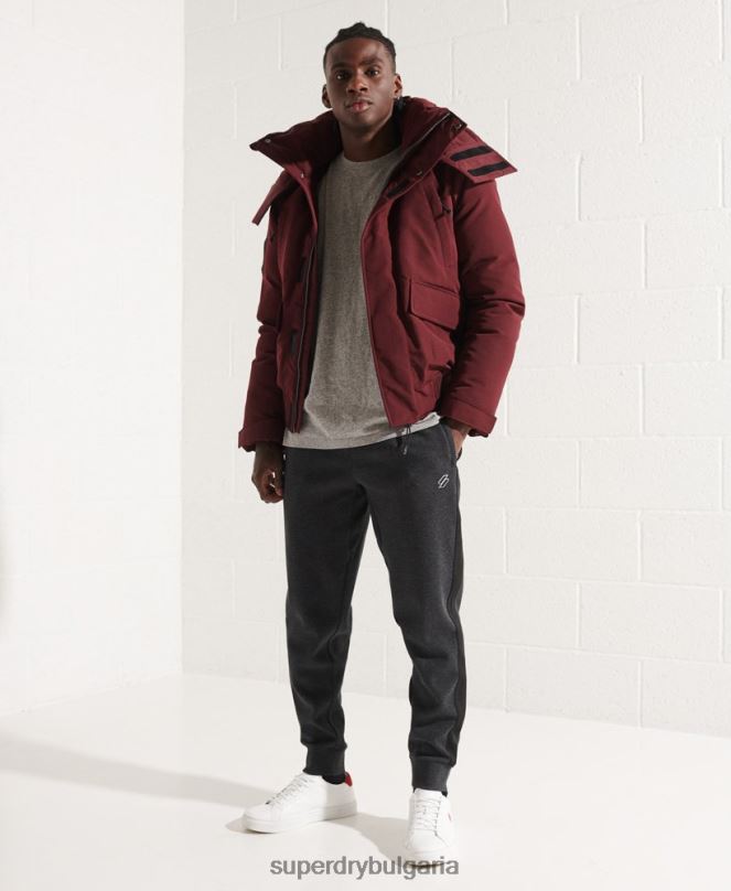 Superdry облекло N00H4523 червен мъже бомбър яке Everest