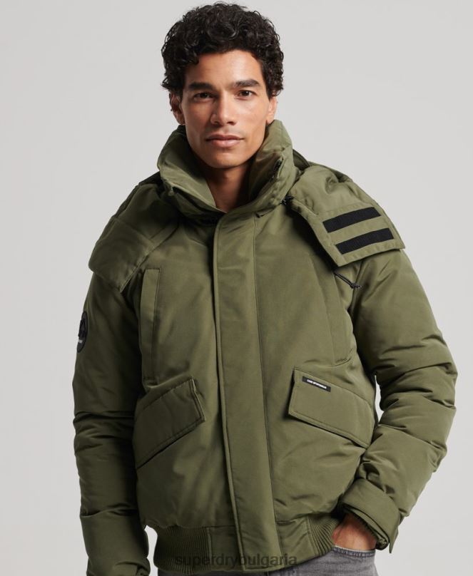 Superdry облекло N00H4524 каки мъже експедиция everest bomber подплатено яке