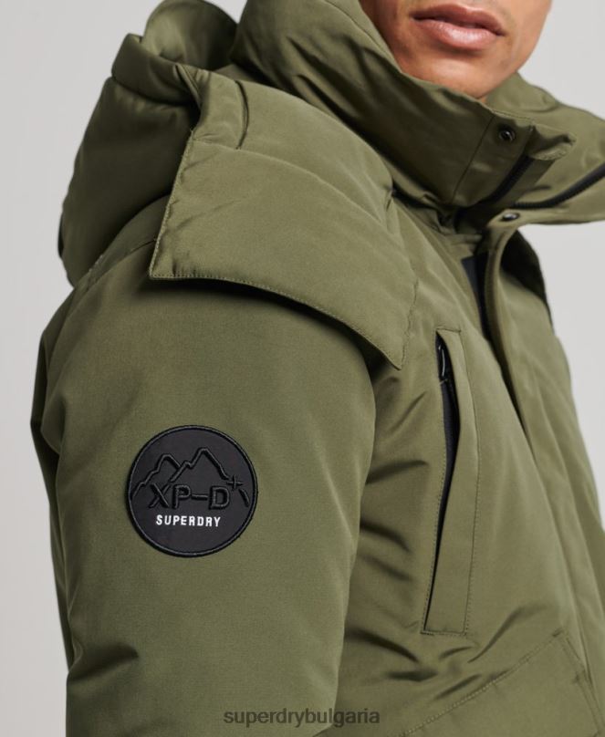 Superdry облекло N00H4524 каки мъже експедиция everest bomber подплатено яке