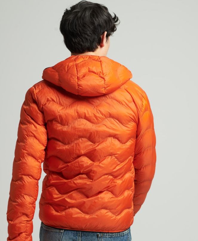 Superdry облекло N00H4527 оранжево мъже среднослойно яке с качулка
