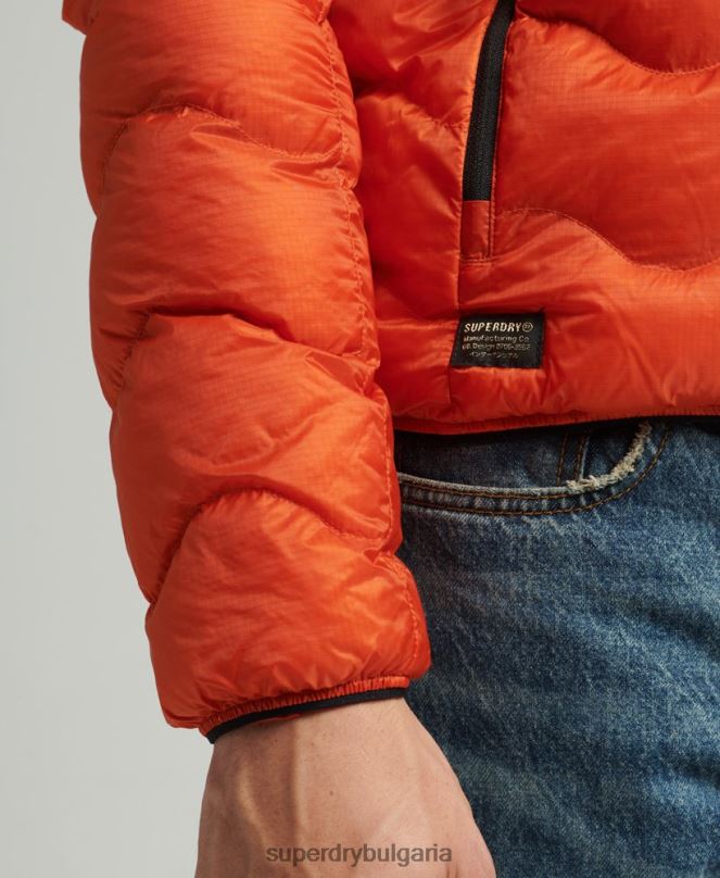 Superdry облекло N00H4527 оранжево мъже среднослойно яке с качулка