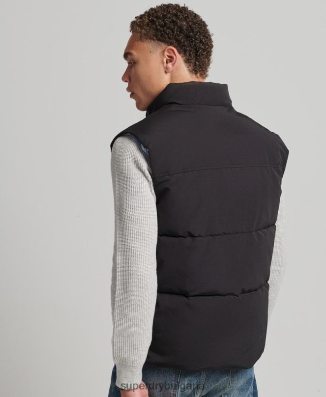 Superdry облекло N00H4528 тъмно сив мъже ретро планинска жилетка