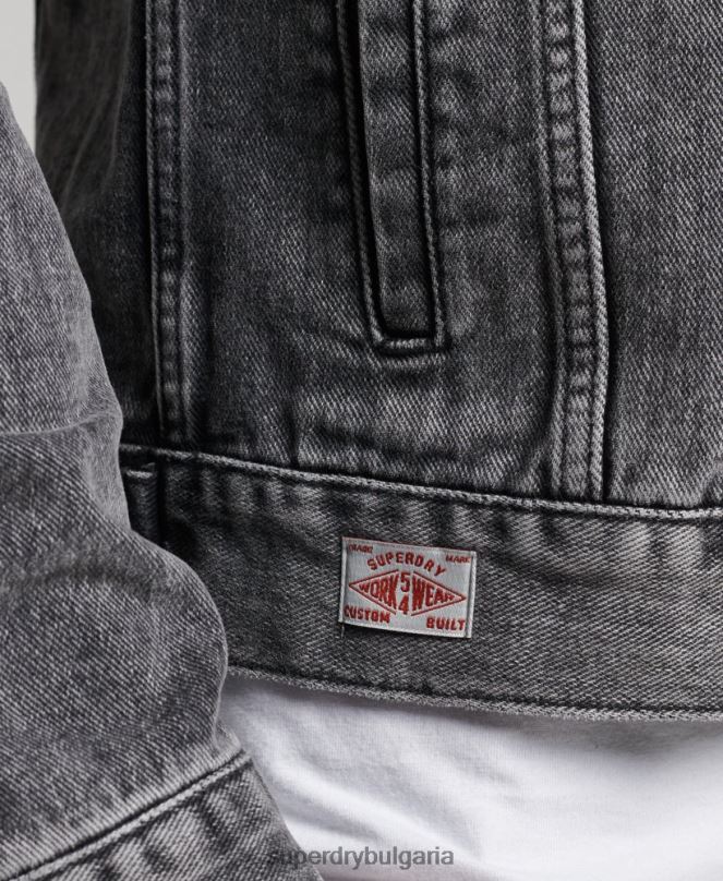Superdry облекло N00H4530 черен мъже яке за шофьор на камион