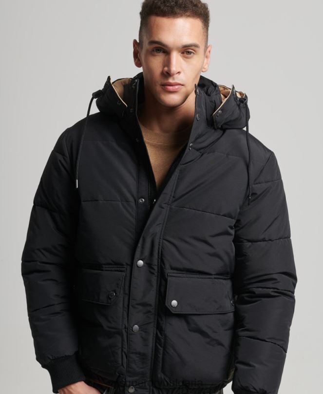 Superdry облекло N00H4533 тъмно синьо мъже планинско пухено яке