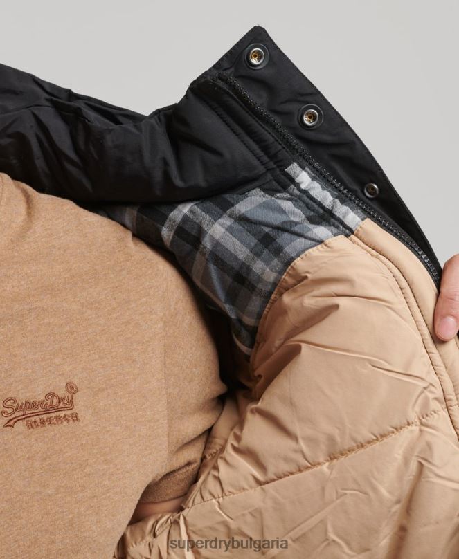 Superdry облекло N00H4533 тъмно синьо мъже планинско пухено яке