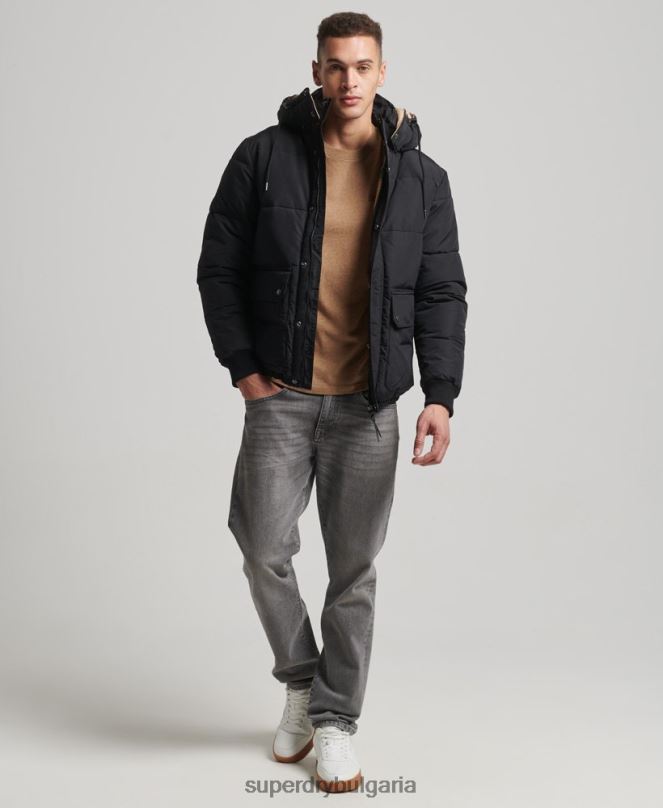 Superdry облекло N00H4533 тъмно синьо мъже планинско пухено яке