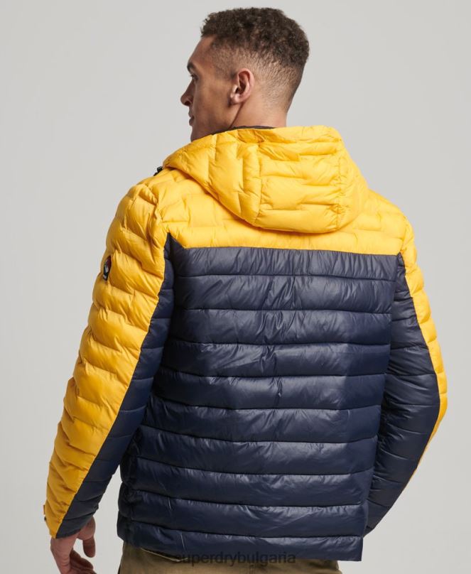 Superdry облекло N00H4539 злато мъже радар юрган микс подплатено яке