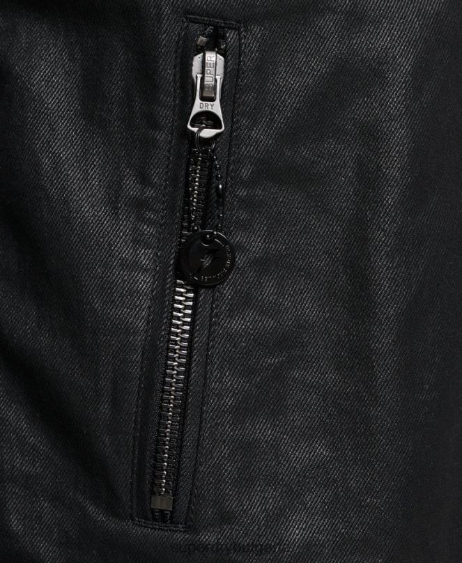 Superdry облекло N00H4540 черен мъже ретро дънково яке с покритие