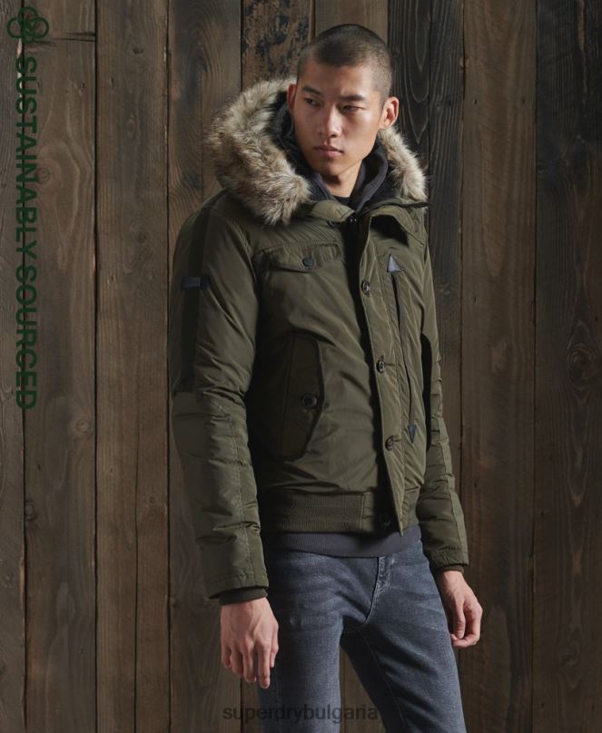 Superdry облекло N00H4541 каки мъже спасително бомбардировъчно яке chinook