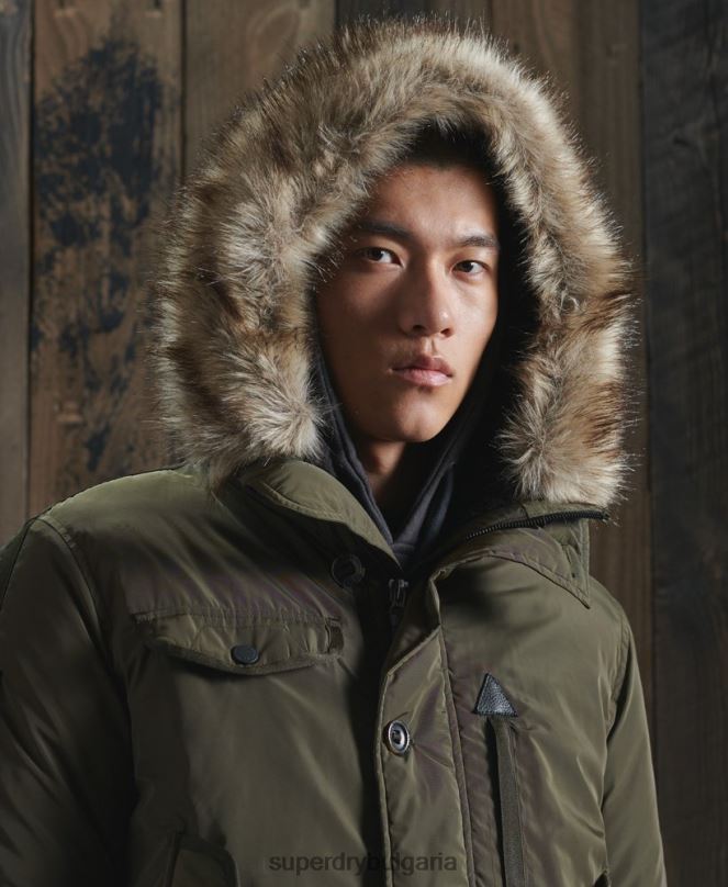 Superdry облекло N00H4541 каки мъже спасително бомбардировъчно яке chinook