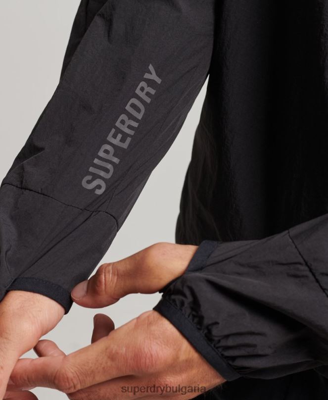 Superdry облекло N00H4544 черен мъже яке за бягане