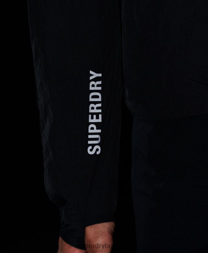 Superdry облекло N00H4544 черен мъже яке за бягане
