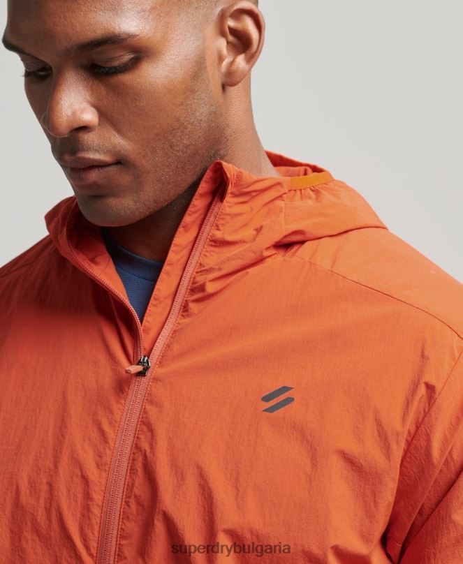 Superdry облекло N00H4545 оранжево мъже яке за бягане