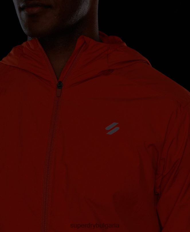 Superdry облекло N00H4545 оранжево мъже яке за бягане