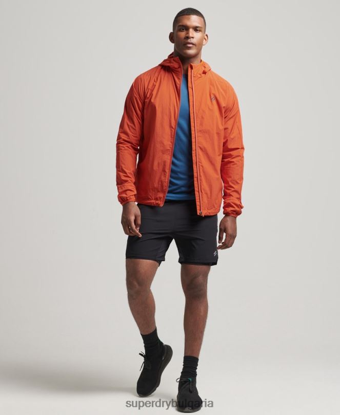 Superdry облекло N00H4545 оранжево мъже яке за бягане