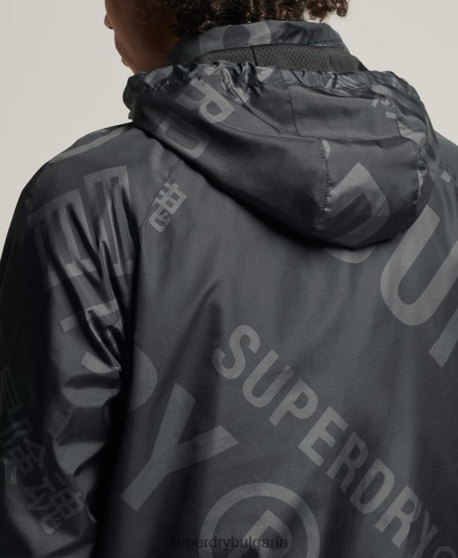 Superdry облекло N00H4550 черен мъже есенциално графично ежедневно яке