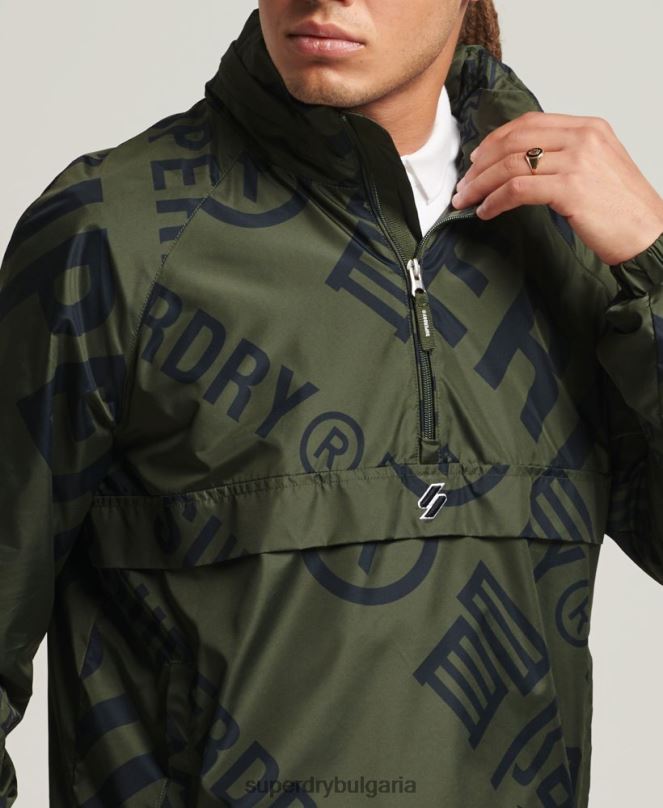 Superdry облекло N00H4552 каки мъже есенциално графично ежедневно яке