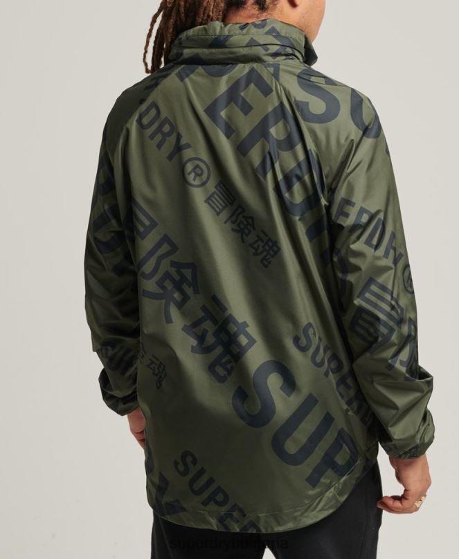 Superdry облекло N00H4552 каки мъже есенциално графично ежедневно яке