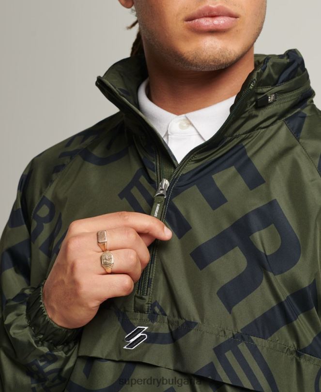 Superdry облекло N00H4552 каки мъже есенциално графично ежедневно яке