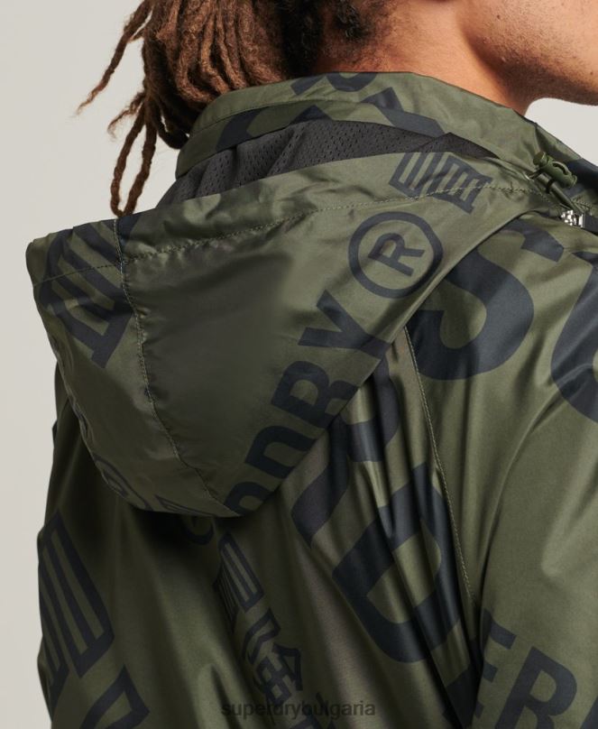 Superdry облекло N00H4552 каки мъже есенциално графично ежедневно яке
