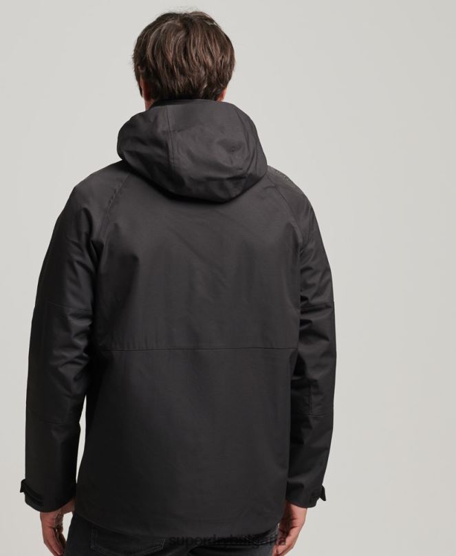 Superdry облекло N00H4553 черен мъже xpd водоустойчиво яке