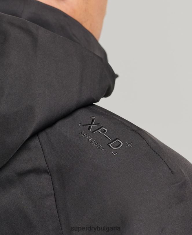 Superdry облекло N00H4553 черен мъже xpd водоустойчиво яке
