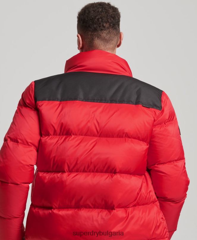 Superdry облекло N00H4555 червен мъже пухено яке със спортен код