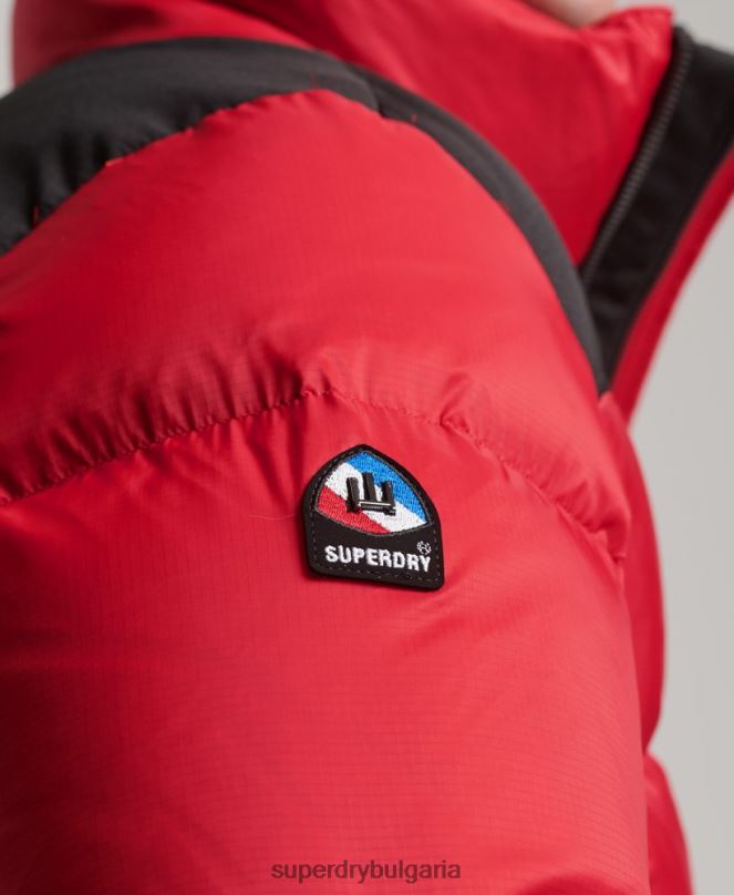 Superdry облекло N00H4555 червен мъже пухено яке със спортен код