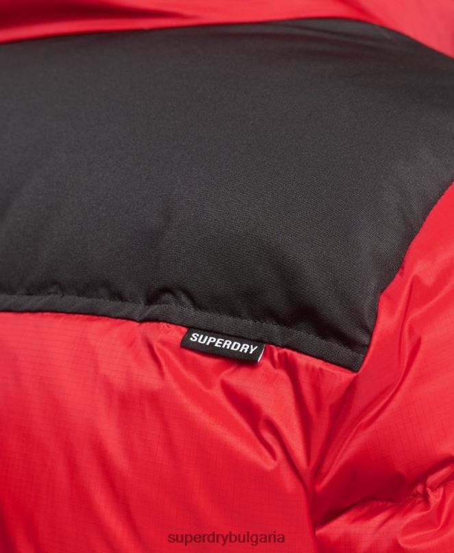 Superdry облекло N00H4555 червен мъже пухено яке със спортен код