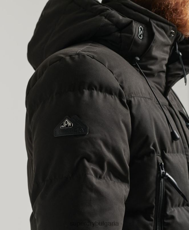 Superdry облекло N00H4557 черен мъже микрофибърно експедиционно яке