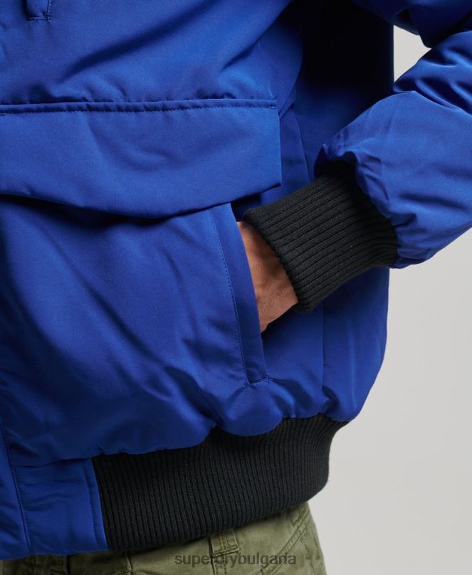 Superdry облекло N00H4558 син мъже бомбър яке Everest